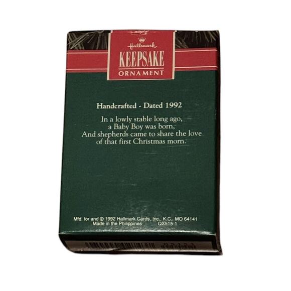 Hallmark Loving Shepherd Christmas Holiday Ornament VTG 1992 Keepsake Lamb - Picture 3 of 7